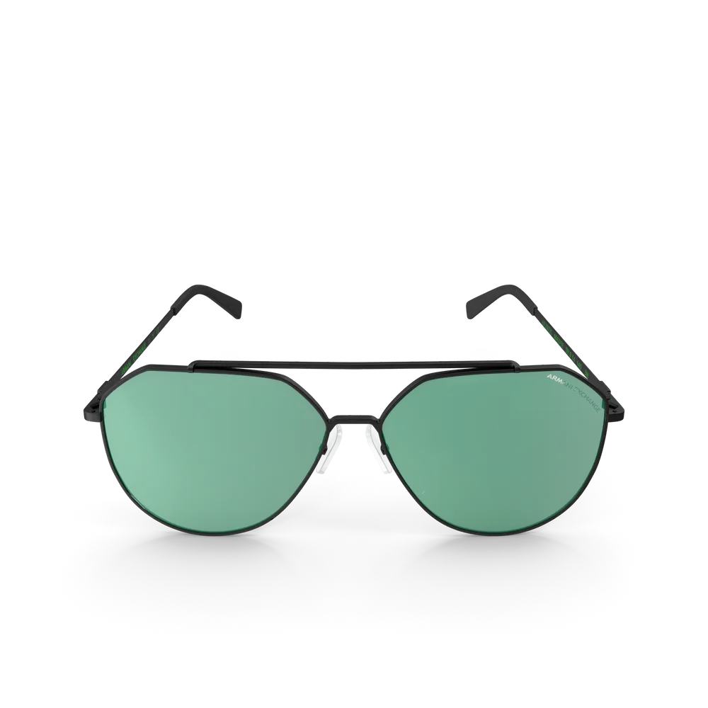 Green and Black Glasses