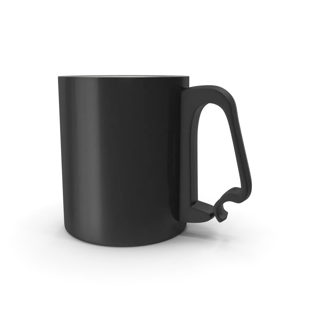 Black Aluminium Cup
