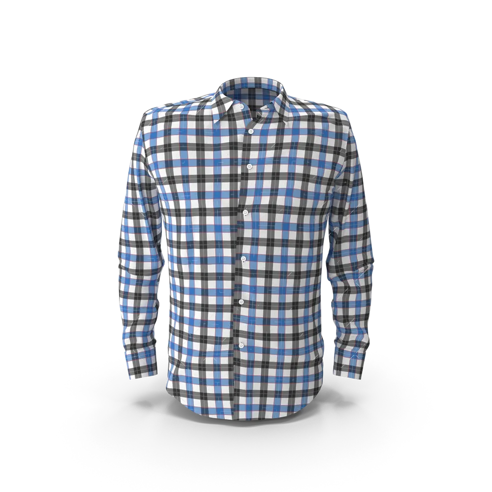 Blue &amp; Black Check Shirt