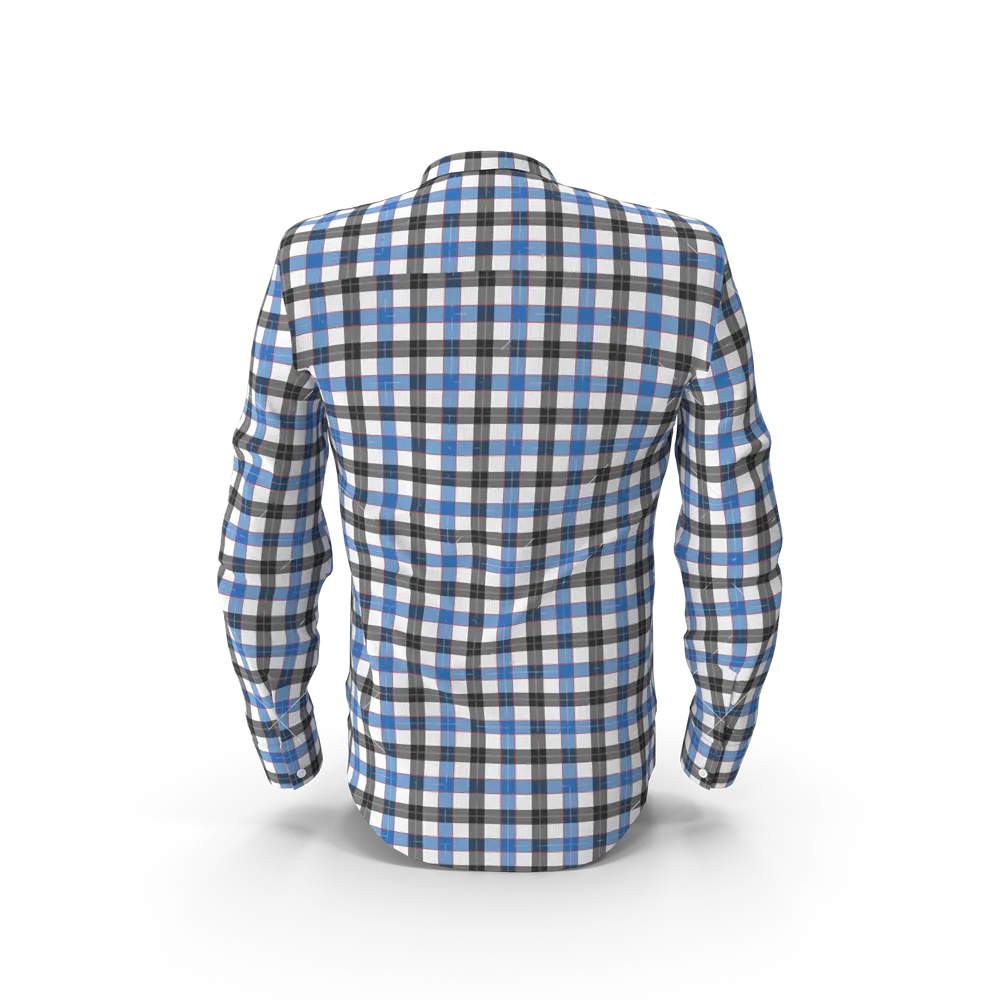 Blue &amp; Black Check Shirt