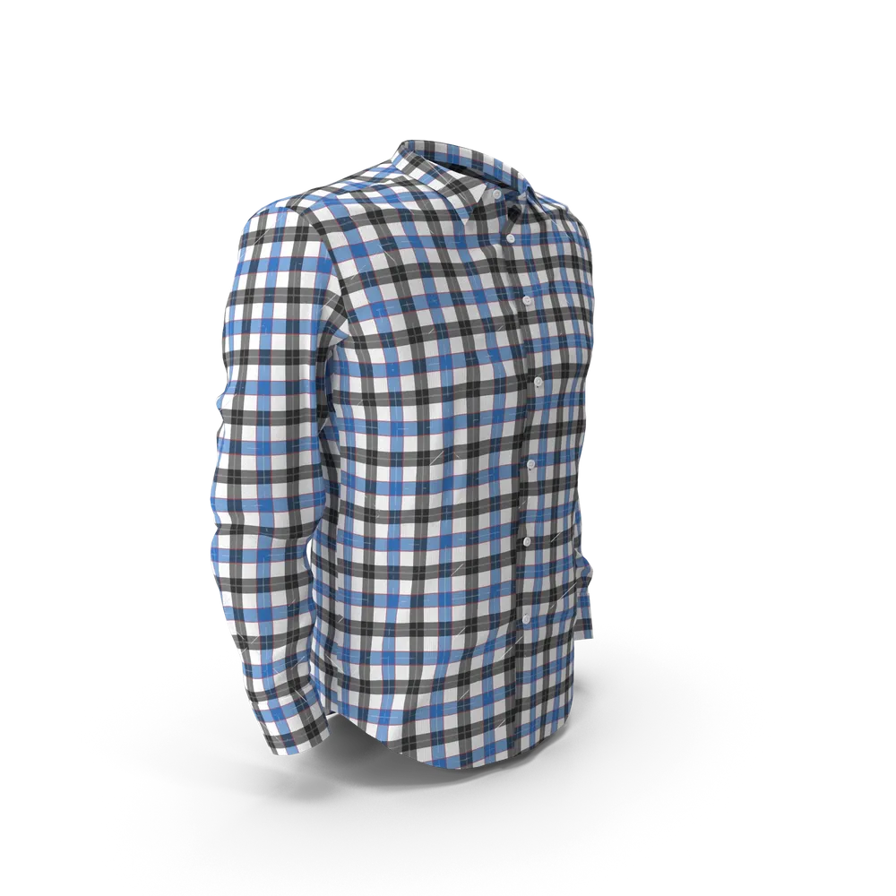 Blue &amp; Black Check Shirt