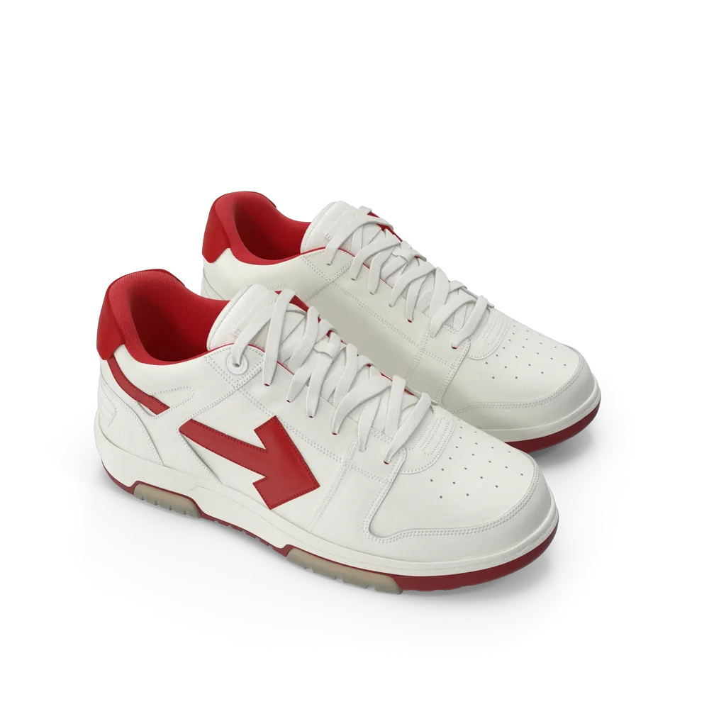 Sports Sneakers Off White &amp; Red