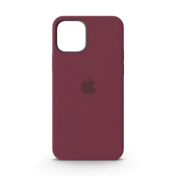 iPhone 12 Silicone Case with MagSafe Plum