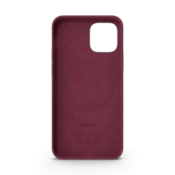 iPhone 12 Silicone Case with MagSafe Plum