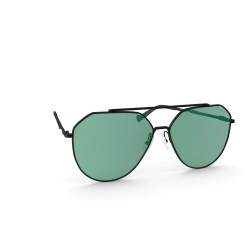 Green and Black Glasses