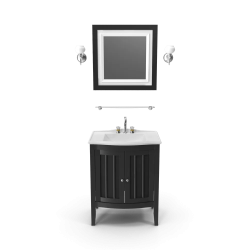 Wooden Bathroom Sink With Mirror