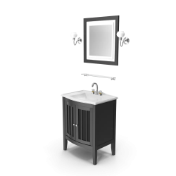 Wooden Bathroom Sink With Mirror