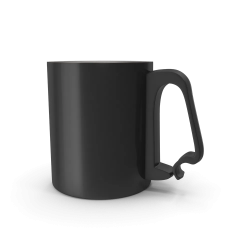 Black Aluminium Cup