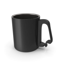 Black Aluminium Cup