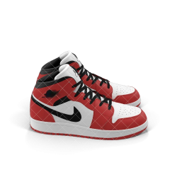 Nike Air Jordan 1 Red And Black
